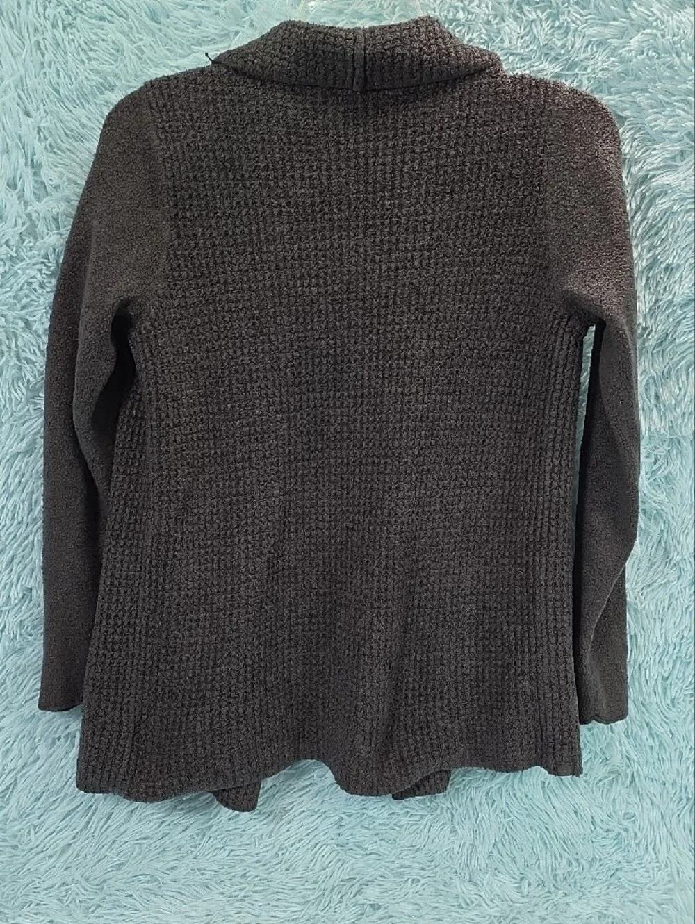 Barefoot Dreams CozyChic Lite Circle Cardi Draped Cardigan Gray‎ S